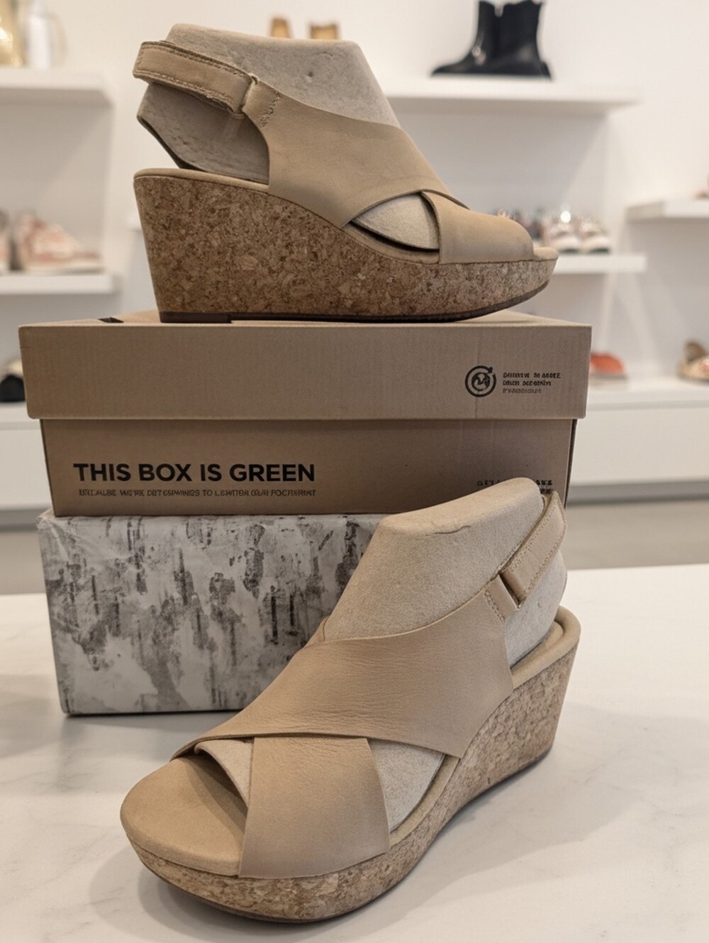 Clarks Annadel Women's Sz 9 M Wedge Sandals New